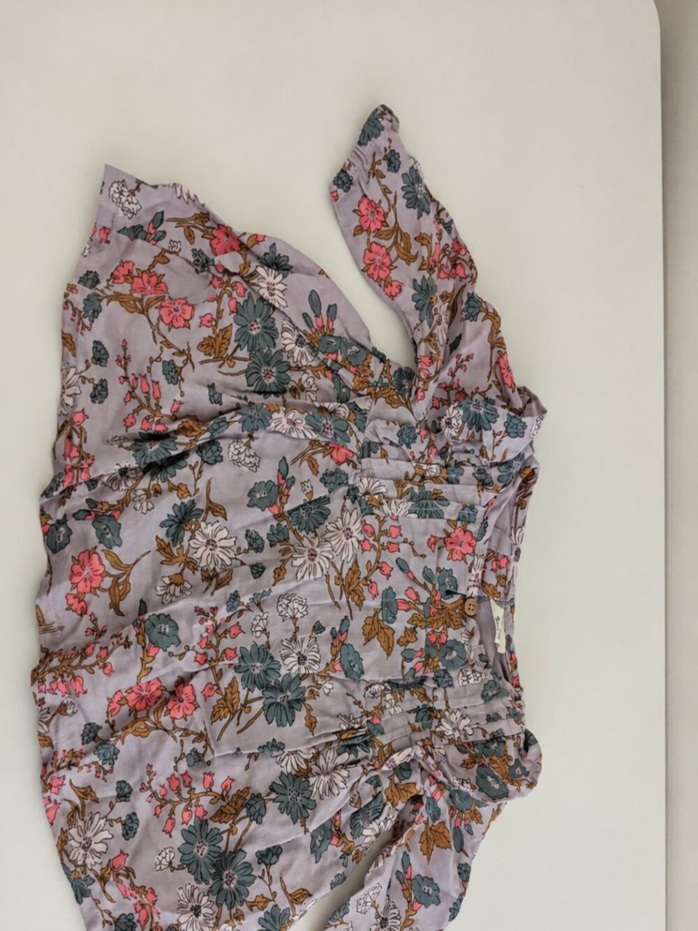 baby B’gosh Lavender Floral Long-Sleeve Dress, 3 Months